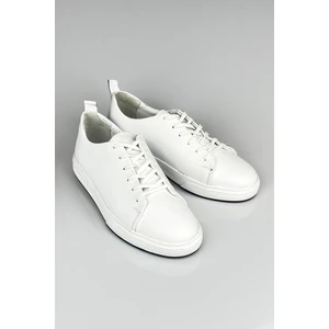 Hakiki Deri Beyaz Erkek Sneaker