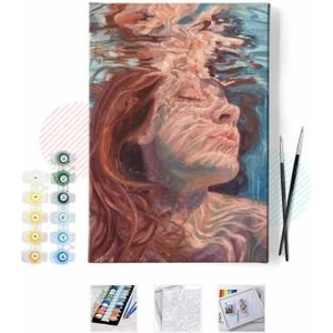 Sayılarla Boyama Seti Kasnaklı Su ve Düş 50 x 65 cm