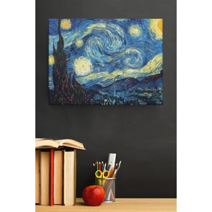Van Gogh Yıldızlı Geceler Sayılarla Boyama Seti Kasnaklı 40 x 50 cm