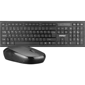 KM-6121 Siyah Kablosuz Q Slim Klavye + Mouse Set