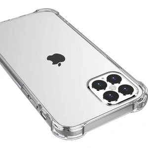 ZORE Apple iPhone 12 Pro Max Uyumlu Kılıf Köşeleri Korumalı Nitro Antishock Şeffaf Kılıf Kapak