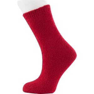 Moyra Socks 2'li Kırmızı Yılbaşı Yumoş Uyku Çorabı