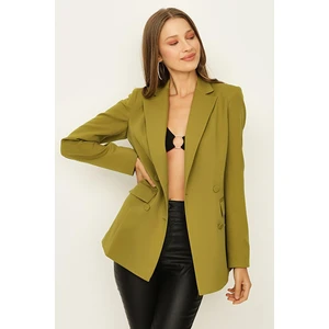Select Moda Kadın Düğmeli Kruvaze Blazer Ceket
