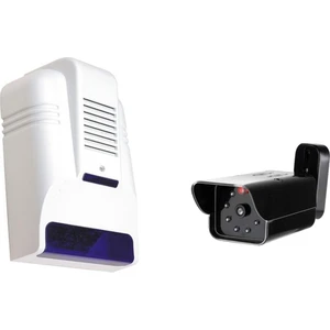 LR-OS30D Caydırıcı Alarm Sireni + D12IR Ir Görünümlü Dış Ortam Maket Caydırıcı Dummy Kamera