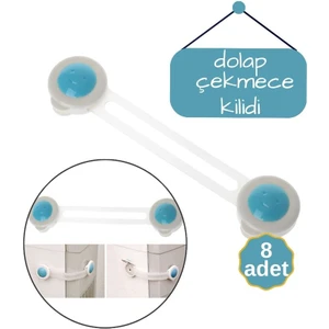 8 Adet Çocuk Dolap ve Çekmece Kilidi 711897