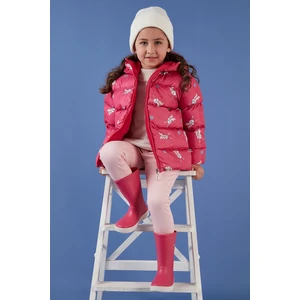 Ekstra Dolgulu İçi Yumuşak Polarlı Kapüşonlu Şişme Mont Kız Çocuk MONT 5763001