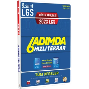 Tonguç Akademi 2023 LGS 1. Dönem 6 Adımda Tüm Dersler Hızlı Tekrar