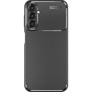 Samsung Galaxy A34 Kılıf Negro Silikon Karbon Kamera Korumalı +Nano Glass Siyah