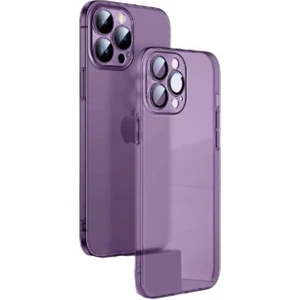 Casestreet Apple iPhone 14 Pro Kılıf Kamera Korumalı Mat Pp Alp Silikon Derin Mor