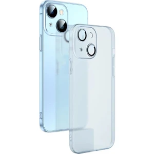 Apple iPhone 14 Kılıf Kamera Korumalı Mat Pp Alp Silikon Şeffaf