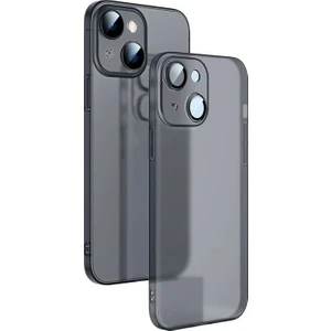 Apple iPhone 14 Kılıf Kamera Korumalı Mat Pp Alp Silikon Siyah