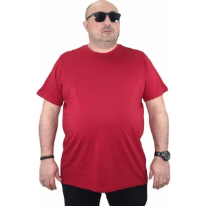 Moc Grande Mocgrande Büyük Beden Basic Tişört 11100 Bordo