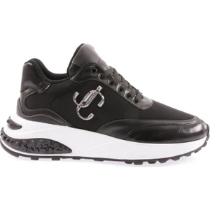 022-22K Kadin Kalin Taban Metal Aksesuarli Bağcikli Sneakers Ayakkabi