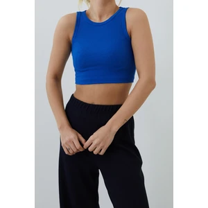Lime Moda Kaşkorse Crop-Saks