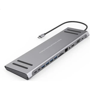 Gn-79 Laptop Dock Istasyonu 14 In 1 USB 3.0 Type-C Adaptör Hub Macbook Samsung Vs
