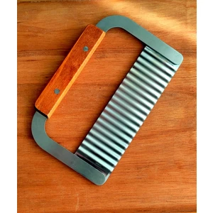 Ahşap Saplı Paslanmaz Çelik Patates Cips & Meyve Dilimleyici