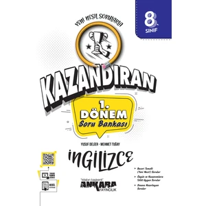 Ankara Yayıncılık 8.Sınıf  LGS Kazandıran 1. Dönem Ingilizce Soru Bankası