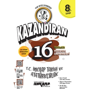 Ankara Yayıncılık 8.Sınıf  LGS Kazandıran 16 Haftalık Inkılap Kazanım Denemeleri