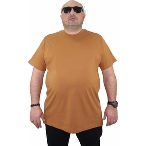 Büyük Beden Basic Tişört 11100 Vizon