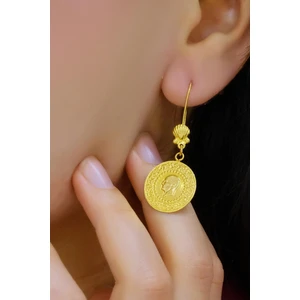 Aytek Gold Çeyrekli Küpe