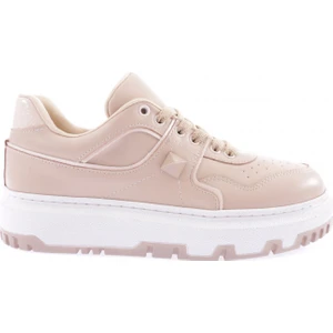 020-22K Kadin Kalin Taban Bağcikli Dikiş Detayli Sneakers Ayakkabi