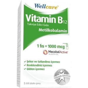 Vitamin B12 Takviye Edici Gıda Dilaltı Sprey 1000MCG 5 ml