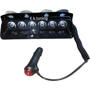 EK Tuning S6 Çakar Vantuzlu Çakmaklık Girişli 10 Modlu Profesyonel Çakar(Kırmızı-Mavi,kırmızı,beyaz,mavi)