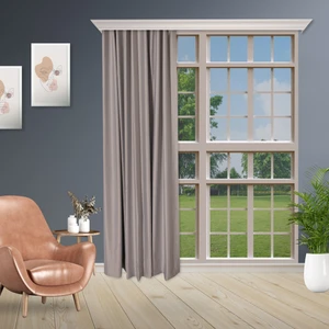 Gri Black Out Karartma Projeksiyon Yatak Odası Pilesiz Tek Kanat Perde