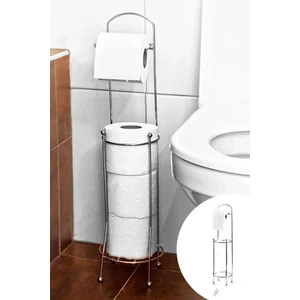 Ayaklı Tuvalet Kağıtlığı Wc Kağıtlık Paslanmaz Yedekli Tuvalet Kağıtlığı