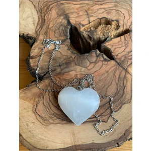 Sertifikalı   Selenit Kolye