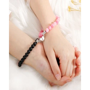 Sertifikalı   Doğaltaş Mıknatıslı Sevgili Bilekliği