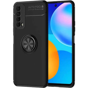 Kip GSM Huawei P Smart 2021 Kılıf Autofocus Yüzüklü Manyetik Standlı Ravel Slikon Kapak