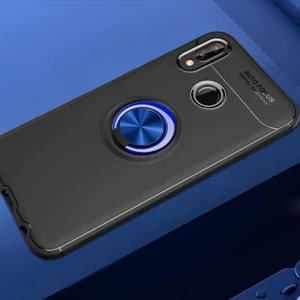 Kip GSM Huawei P20 Lite Kılıf Autofocus Yüzüklü Manyetik Standlı Ravel Slikon Kapak