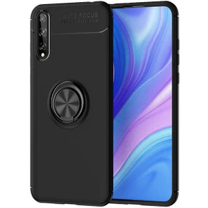 Kip GSM Huawei P Smart S (Y8P) Kılıf Autofocus Yüzüklü Manyetik Standlı Ravel Slikon Kapak