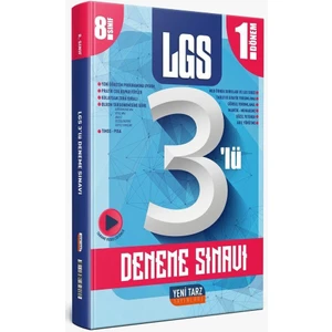 Yeni Tarz Yayınları 8. Sınıf Lgs 1.dönem 3 Lü Deneme Yeni Tarz
