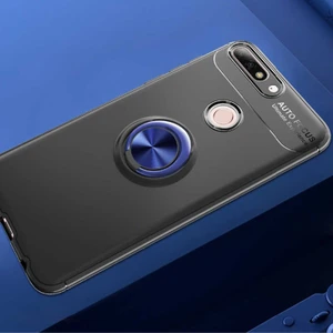Kip GSM Huawei Y7 2018 Kılıf Autofocus Yüzüklü Manyetik Standlı Ravel Slikon Kapak