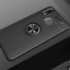 Kip GSM Huawei Y7 Prime 2019 Kılıf Autofocus Yüzüklü Manyetik Standlı Ravel Slikon Kapak