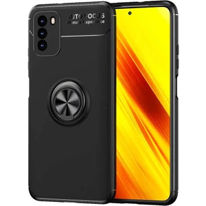 Kip GSM Xiaomi Poco M3 Kılıf Autofocus Yüzüklü Manyetik Standlı Ravel Slikon Kapak