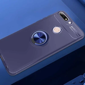 Kip GSM Huawei Y7 2018 Kılıf Autofocus Yüzüklü Manyetik Standlı Ravel Slikon Kapak