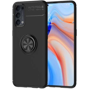 Kip GSM Oppo Reno 4 Kılıf Autofocus Yüzüklü Manyetik Standlı Ravel Slikon Kapak