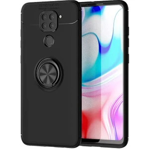 Kip GSM Xiaomi Redmi Note 9 Kılıf Autofocus Yüzüklü Manyetik Standlı Ravel Slikon Kapak