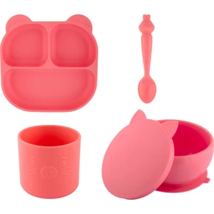 Silikon Beslenme Seti -Pembe