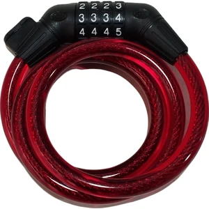 Güçlü Bisiklet Motosiklet  Şifreli Kilit 12X1200 mm Bisiklet ve Motosiklet Kilidi Kırmızı Renk