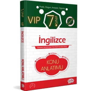 Editör Yayınları 7. Sınıf İngilizce Vip Hızlı Konu Anlatımlı
