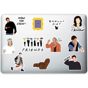 Friends Dekoratif Laptop Notebook Tablet Telefon Sticker Set 01