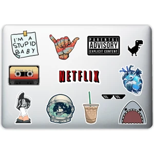 Dekoratif Laptop Notebook Tablet Telefon Sticker Set 02