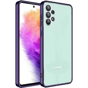 Galaxy A32 3D Kamera ve Lens Korumalı Ultra Lüks Plating Razer Silicone Case