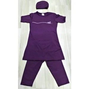 Kısa Kol Çocuk Tesettür Mayo Yarım  Kapalı