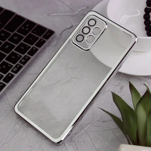 Galaxy A53 Kılıf 3D Kamera ve Lens Korumalı Ultra Lüks Plating Razer Silicone Case