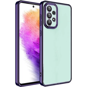 Galaxy A73 Kılıf 3D Kamera ve Lens Korumalı Ultra Lüks Plating Razer Silicone Case